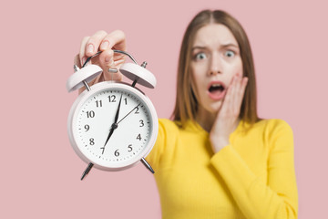 Girl worried because it is late