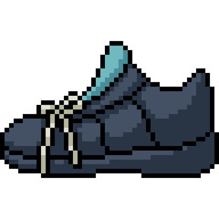 Fototapeta premium vector pixel art shoe