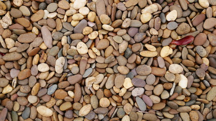 brown pebble beach stone background