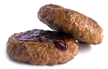Two cutlets with grilled tomato sauce