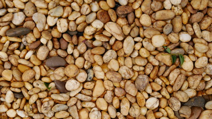 brown pebble stone background, stone texture