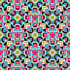 polygons psychedelic colored geometric background pixels