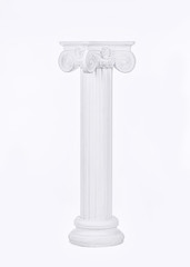 White columns with capitals style of Renaissance