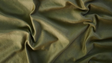 abstract green silk cloth texture, cotton fabric background