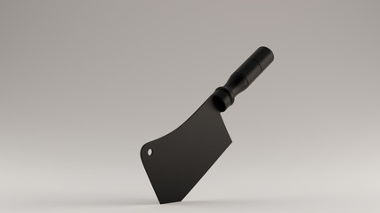 Black Modern Knife Meat Cleaver 3d illustration 3d render