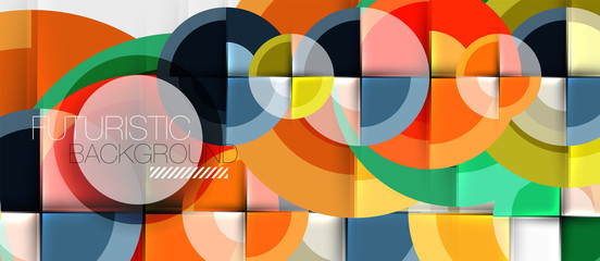 Obraz premium Geometric design abstract background - circles
