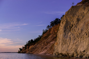 break of trees over the sea