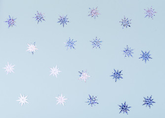 Beautiful background of various stars and sparkles