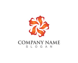 Fire flame and vector logos