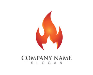 Fire flame and vector logos