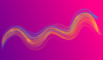 abstract background with waves