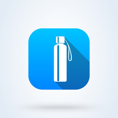 water bottle. Simple modern icon design illustration.