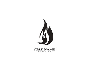 Obraz premium Fire flame logo icon template