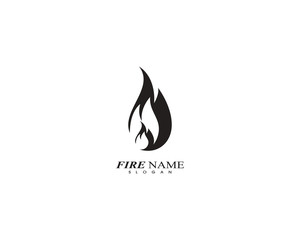 Obraz premium Fire flame logo icon template