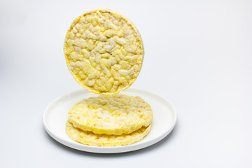 Tortitas de maíz inflado