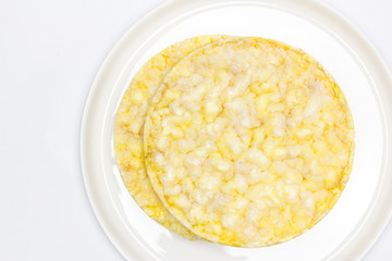 Tortitas de maíz inflado