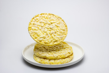 Tortitas de maíz inflado