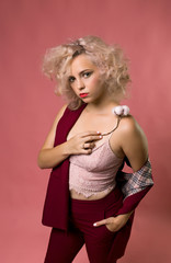 blond, lips, lady, style, cute, people, hairstyle, person, 