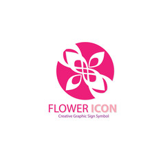 flower icon sign symbol logo graphic design