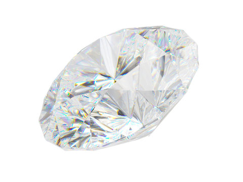 Big diamond crystal angle view