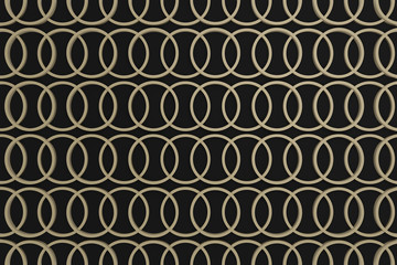 abstract black background with ring loop