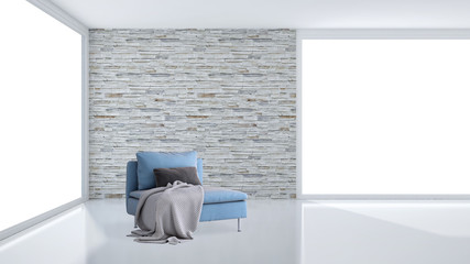 large luxury modern bright interiors room illustration 3D rendering