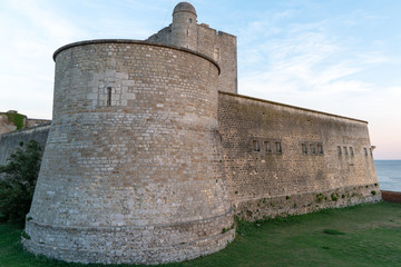 Fototapeta na wymiar round tower of fort Vauban in Fouras Charente France