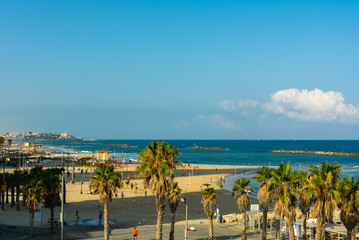 Coastline view of Tel-Aviv
