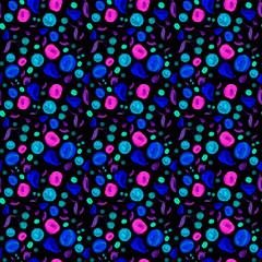 pattern fruit apples pears cherry leaves