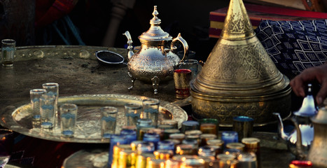 mint tea preparation