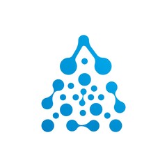 molecule logo vector