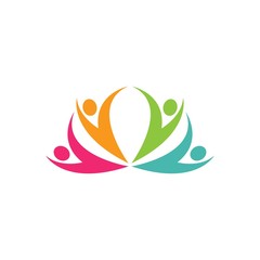 Community, network and social logo