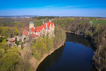 Fototapeta na wymiar Beautiful Czocha Castle at sunny day, Poland