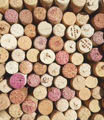 cork wine collage