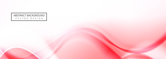 Abstract wave banner template vector