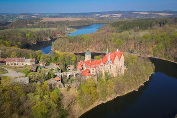 Naklejka premium Beautiful Czocha Castle at sunny day, Poland