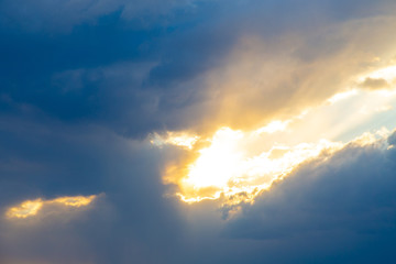 blue sky with clouds. place to insert text. natural background