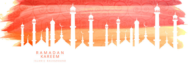 Ramadan Kareem elegant banner template background