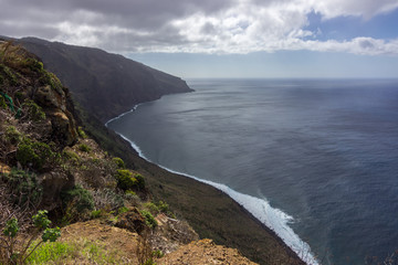 Views from the lighthouse of Ponta do Pargo in Madeira (Portugal)