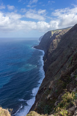 Views from the lighthouse of Ponta do Pargo in Madeira (Portugal)