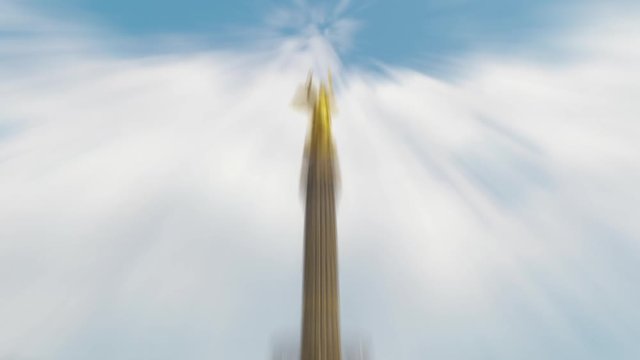 Hyperlapse of the Victory Column in the city of Berlin symbolises German military victories of the past and is seen by some as a monument to German militarism