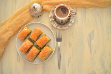traditional turkish dessert, baklava