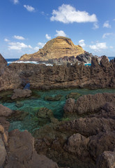 Natural swimming pools in Porto Moniz in Madeira (Portugal)