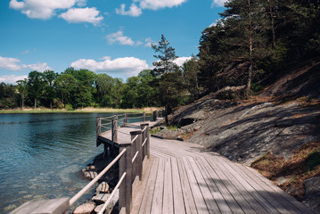 Artipelag Stigen: Archipelago on the Baltic Sea coast in Sweden. 