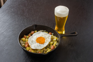 ソーセージハッシュ　American Breakfast, Sausage hash