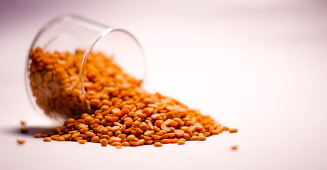 Whole and Split Dal White Background