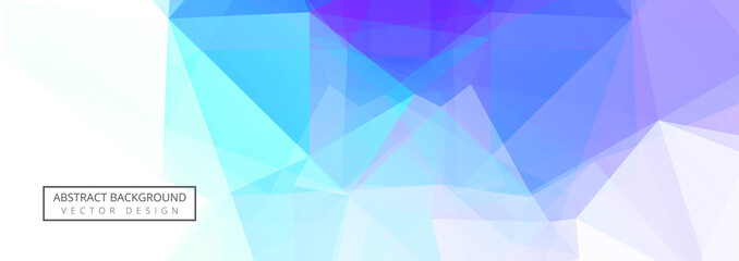 Obraz premium Abstract colorful polygon banner template background