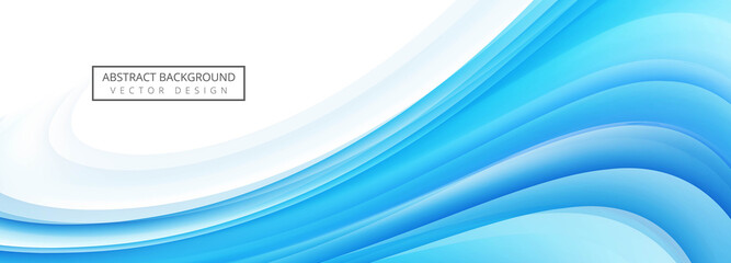 Beautiful wave banner template vector
