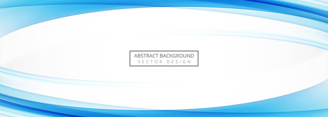 Beautiful banner template with wave vector