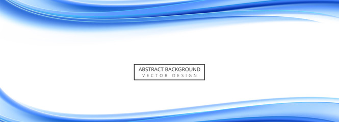 Modern stylish wave banner design vector